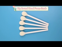 Beyaz PP Stik yuvarlak köpük ucu TOC Nasopharyngeal Örnek Toplama Swab