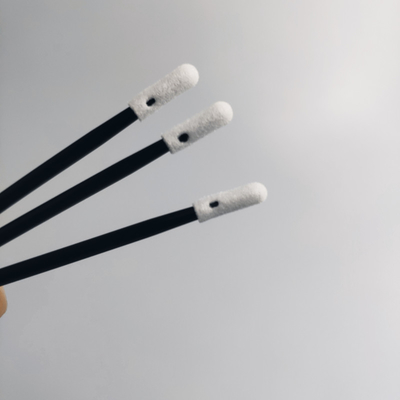 Siyah Saplı 3.2mm Tüy Bırakmayan Küçük Sünger Başlı Temiz Oda Köpük Çubuğu