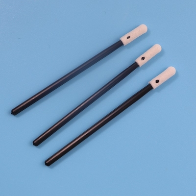 Yuvarlak Mini Kafa Siyah Saplı Sünger Köpük Swab 3.2mm Tüy Bırakmayan