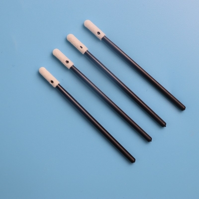 Yuvarlak Mini Kafa Siyah Saplı Sünger Köpük Swab 3.2mm Tüy Bırakmayan