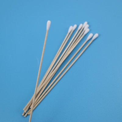 6 "Uzun Tahta Çubuk Pamuklu Çubuğu Qtips Çevre Dostu