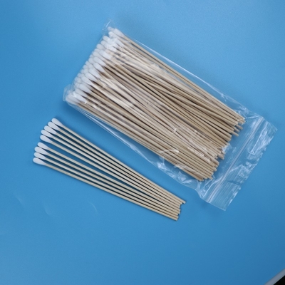 6 "Uzun Tahta Çubuk Pamuklu Çubuğu Qtips Çevre Dostu
