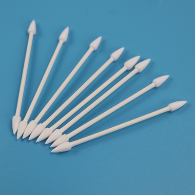 Temiz Oda için 4.7mm Biyobozunur Kağıt Çubuğu Çift Uçlu Qtips Pamuklu Çubuk