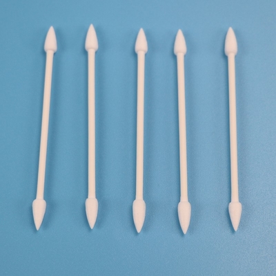 Temiz Oda için 4.7mm Biyobozunur Kağıt Çubuğu Çift Uçlu Qtips Pamuklu Çubuk