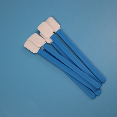 TX714 Tüy Bırakmayan Çift Katmanlar Temiz Oda için Mavi Saplı Polyester Çubuğu