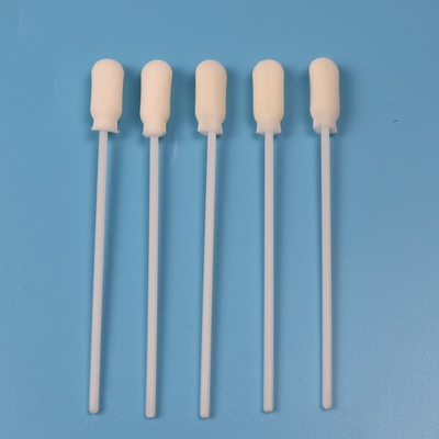 ABS Çubuk 10cm Büyük Yuvarlak Köpük Uçlu Tek Kullanımlık Numune Alma Çubuğu Steril