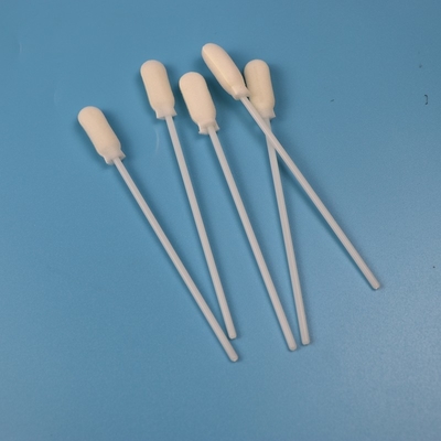 ABS Çubuk 10cm Büyük Yuvarlak Köpük Uçlu Tek Kullanımlık Numune Alma Çubuğu Steril