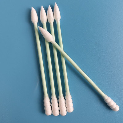 50 adet/torba Biyobozunur Yeşil Kağıt Sopa Qtips Pamuklu Çubukla Makyaj Çıkarmak Için