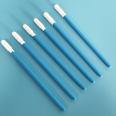 TX743 Lint Free Fabrika Temizlik Mikro Yuvarlak Dacron Polyester Swab Temiz Oda için