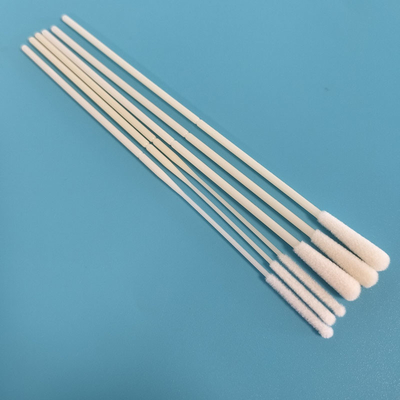 ABS Stick Flocked Nylon Nasal Swab Çökme Noktası ile Örnek Toplama Swab Bireysel Dolu