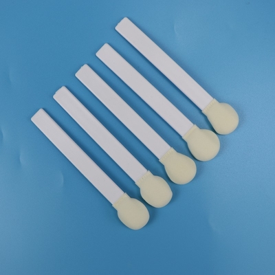 Tek kullanımlık Beyaz PP Stick Foam Tip Swabs Büyük Yuvarlak Sünger Stick Foam Baş Tıbbi Swab
