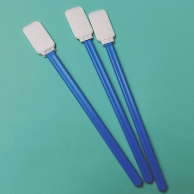 714 Lint Free Flat Square Dacron Temizlik Çubuğu Araç Temizlik Polyester Swab Cleanroom için
