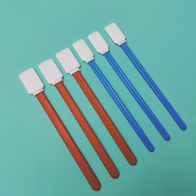 714 Lint Free Flat Square Dacron Temizlik Çubuğu Araç Temizlik Polyester Swab Cleanroom için