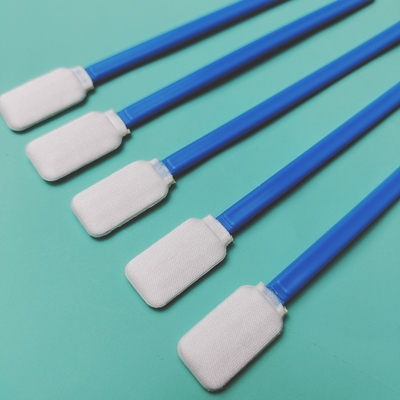 714 Lint Free Flat Square Dacron Temizlik Çubuğu Araç Temizlik Polyester Swab Cleanroom için