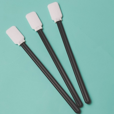 Siyah El Dacron Stick Düz Kare Temiz Oda Poliester Swab 714 Lint Free