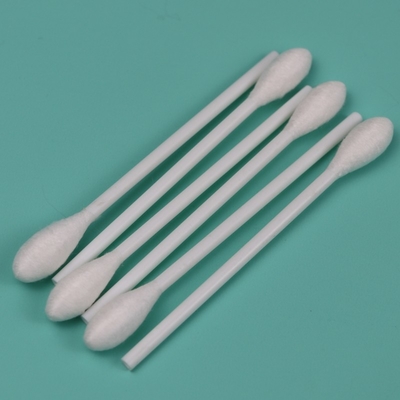Tek kullanımlık 9.6 mm Büyük Yuvarlak Başlı Pamuk Kürükleri Swab Uygulayıcısı Plastik Yaka ile