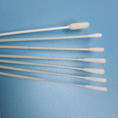 Tek kullanımlık steril tampon EO dezenfekte beyaz renk özelleştirilebilir örnekleme tamponu