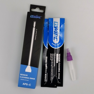 Lint Free Soft Sensor Cleaning Swabs for Camera Absorbent Microfiber V şeklinde bireysel sarılmış paket