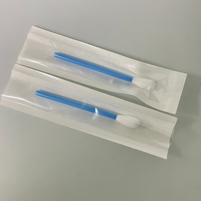 Tıbbi Cihaz Temizliği İçin Mavi Boş Sıkı Pamuk Swab