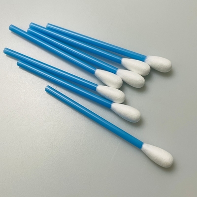 Tıbbi Cihaz Temizliği İçin Mavi Boş Sıkı Pamuk Swab