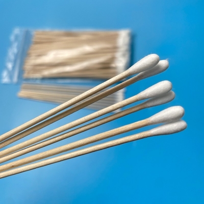 Ahşap Pamuk Swab 150mm Uzunlukta Örnek Toplama Swabs