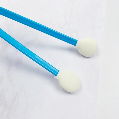 128mm Uzun Mavi Hanlde Yuvarlak Köpük Swabs Araç Yazıcı Başı Toz Kaldırma Swab