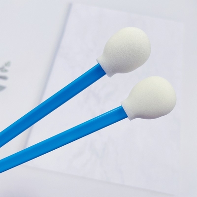 128mm Uzun Mavi Hanlde Yuvarlak Köpük Swabs Araç Yazıcı Başı Toz Kaldırma Swab