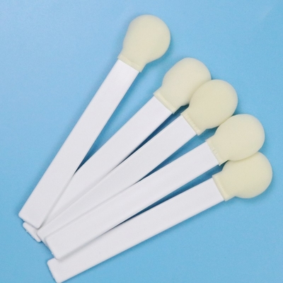 145mm Beyaz PP Stik 30mm Büyük Yuvarlak Baş Sünger Stik Tıbbi Köpük Swab Uygulayıcı