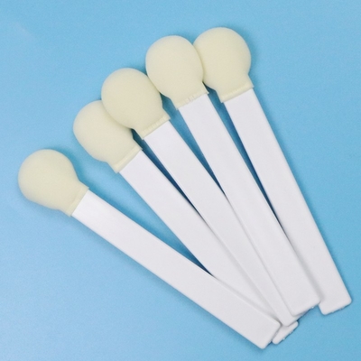 145mm Beyaz PP Stik 30mm Büyük Yuvarlak Baş Sünger Stik Tıbbi Köpük Swab Uygulayıcı