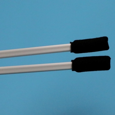 TX712 Lint Free Black Square Sponge Stick White Handle Printer Temizleme için Dikdörtgen Temiz Oda Köpük Swab