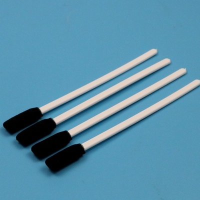 TX712 Lint Free Black Square Sponge Stick White Handle Printer Temizleme için Dikdörtgen Temiz Oda Köpük Swab