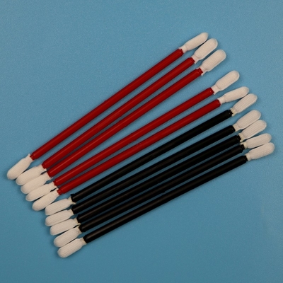 Lint Free Black Handle Double Ended Cleanroom Swab Araç Temizlik Polyester Swab Stick