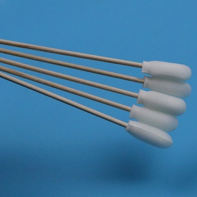 720 Lint Free Ahşap Çubuk Yumuşak Köpük Kapak Pamuk Temiz Oda Swab Uygulayıcı