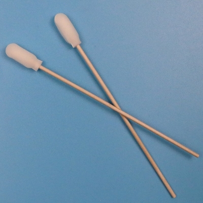 720 Lint Free Ahşap Çubuk Yumuşak Köpük Kapak Pamuk Temiz Oda Swab Uygulayıcı