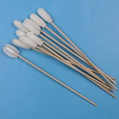 720 Lint Free Ahşap Çubuk Yumuşak Köpük Kapak Pamuk Temiz Oda Swab Uygulayıcı