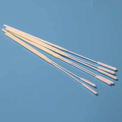 Bireysel Sarılmış Flocked Nylon Burun Swab Tüple Steril Örnek Toplama Swab