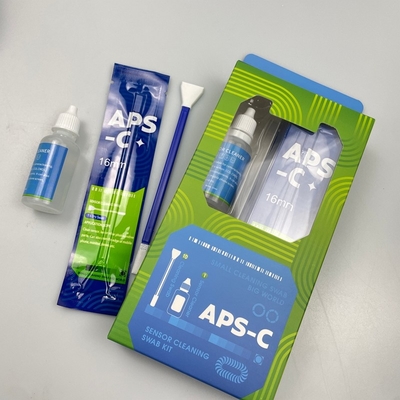 2 in 1 Tip 16mm Genişlik APS-C Kamera Sensörü Temizlik Swab Kiti 10 Pcs Temizlik Çubuğu ile