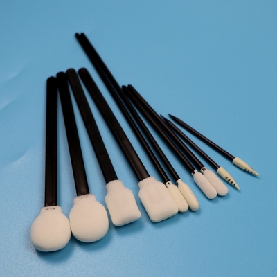 Taşınabilir Siyah Talip Sünger Köpük Swab Precision Temizlik Swab Kit Araç Temizlik Kit