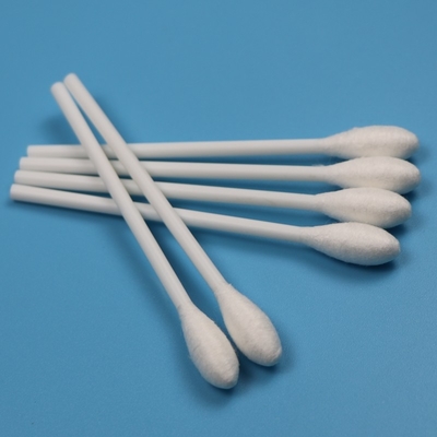 Tek kullanımlık 10cm PP Stik Büyük Yuvarlak Kafa Qtips Tıbbi Pamuk Bud Swab Uygulayıcı