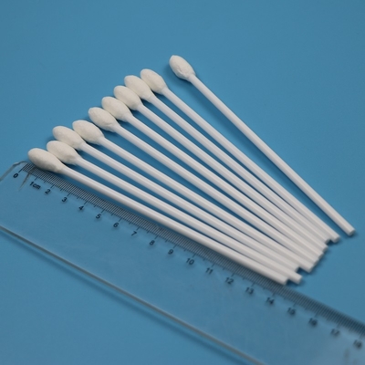 Tek kullanımlık Beyaz PP Stik 10mm Büyük Yuvarlak Kafa Pamuk Bud Tıbbi Pamuk Swab Uygulayıcı