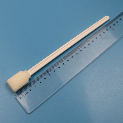 228mm Lint Free White Extra Long Handle Dikdörtgen Temiz Oda Swab UV Yazıcı Temizlik Köpük Swab