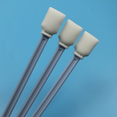 228mm Lint Free Blue Long Handle Dikdörtgen Temiz Oda Swab Büyük Formatlı Yazıcı Temizlik Köpük Swab