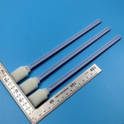 228mm Lint Free Blue Long Handle Dikdörtgen Temiz Oda Swab Büyük Formatlı Yazıcı Temizlik Köpük Swab