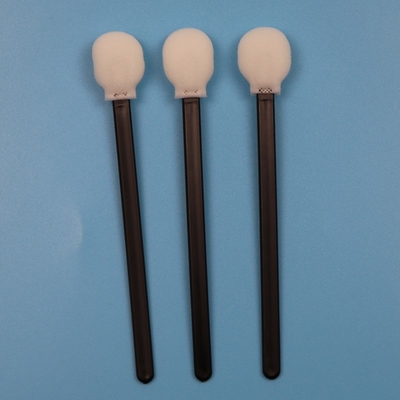 708 Lint Free Black Handle Dairesel Sünger Çubuk Temiz Oda Swab Araba Bakımı Lollipop Köpük Swab