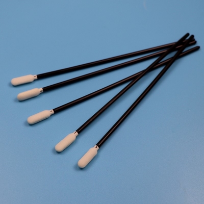 TX740 Lint Free 6.5 " Uzun Siyah El Sünger Temiz Oda Swab Araç Temizlik Köpük Swab