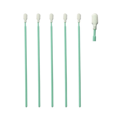 TX761 Lint Free Green Stick Optik Temizlik Poliester Swab ESD Temiz Oda Swab