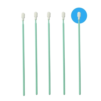 TX761 Lint Free Green Stick Optik Temizlik Poliester Swab ESD Temiz Oda Swab