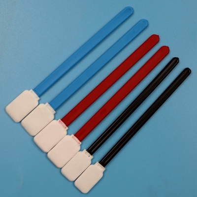 Lint Free Red PP Stick Foam Detaylı Swab Mikrofiber Araç Temizlik Swab Kiti Hassas Temizlik İçin