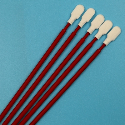 Lint Free Red PP Stick Foam Detaylı Swab Mikrofiber Araç Temizlik Swab Kiti Hassas Temizlik İçin