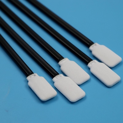 Lint Free Black Handle Flat Square Cleanroom Swab Araç Temizlik Poliester Swab Yazıcı Bakımı İçin